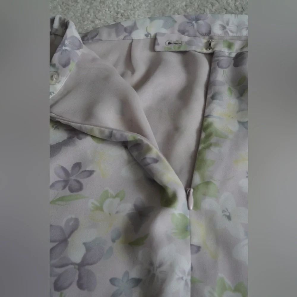 Pendleton Floral Purple and Green Women's Skirt - Picture 5 of 7